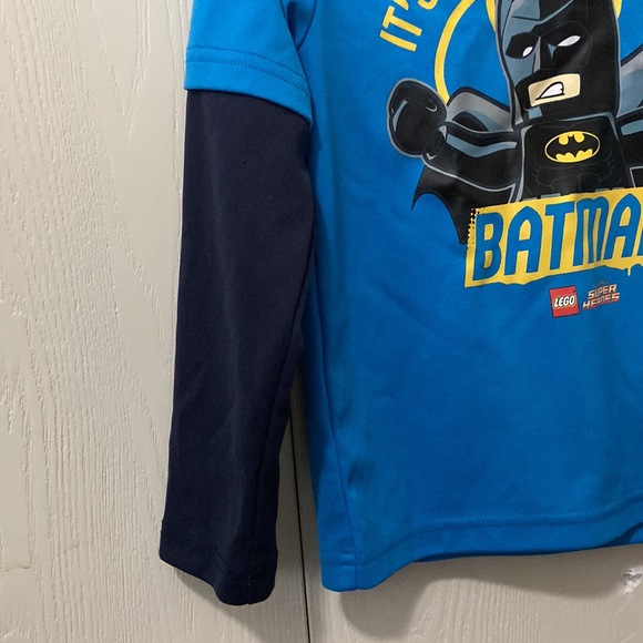 Lego DC Batman Long Sleeved Blue & Navy Tee - Picture 4 of 8